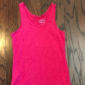 Loft pink tank top